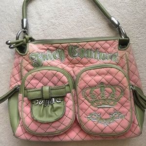 Like New Pink Velour leather Juicy Couture Purse